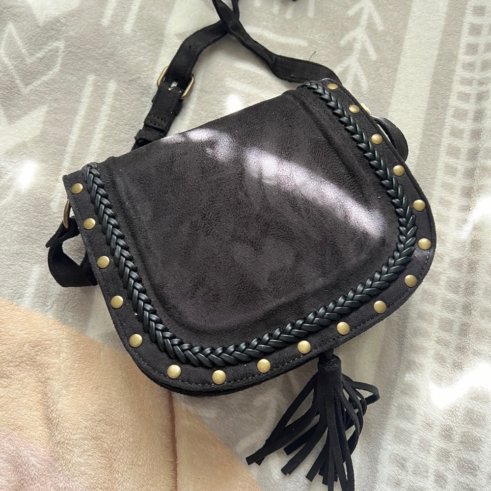 NWT Express Suede Crossbody Bag